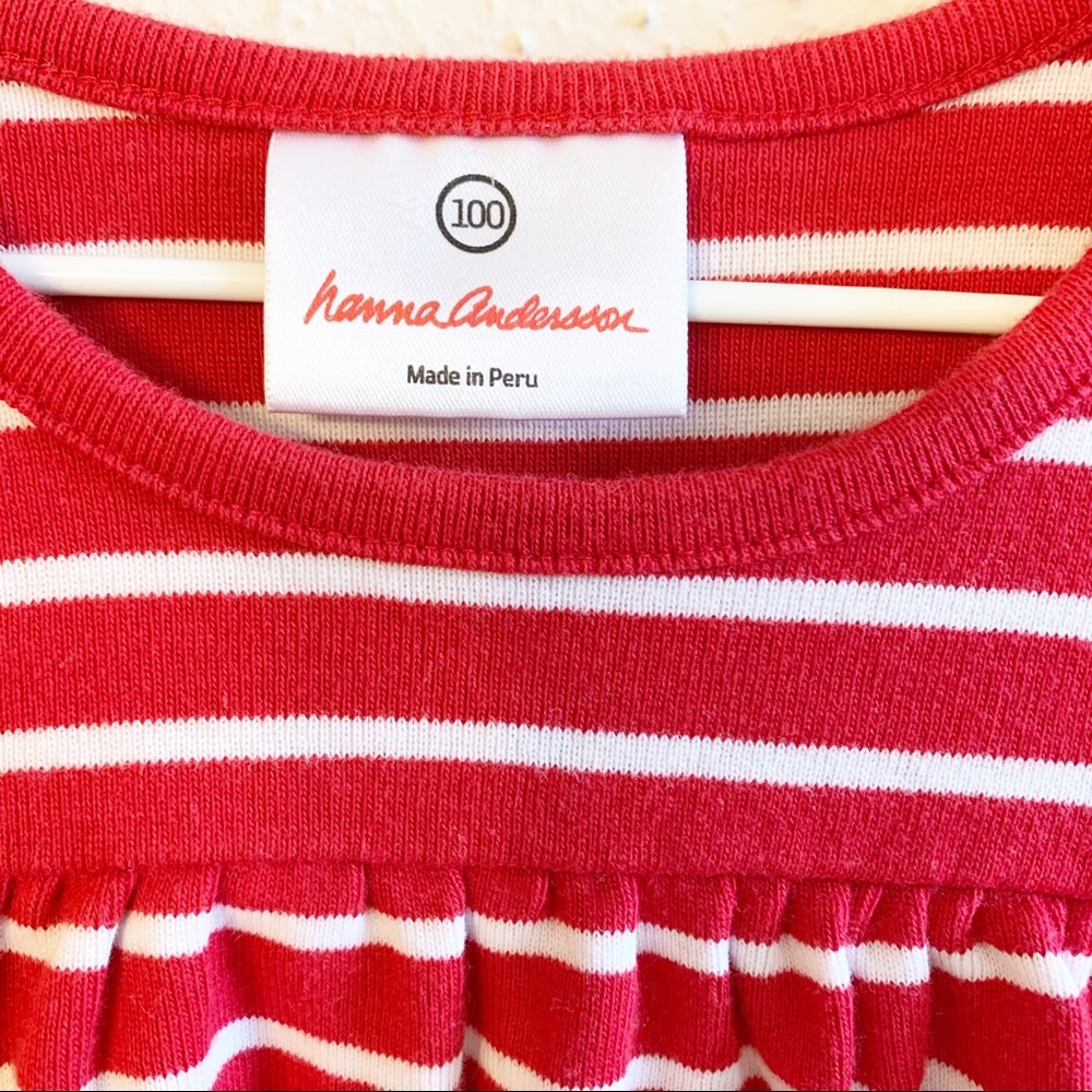 Hanna Andersson Size 100 4T Red & white Kids - Picture 3 of 7